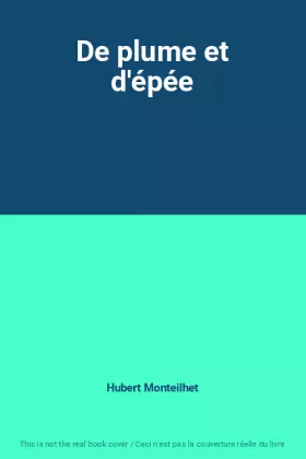 Couverture du produit · De plume et d'épée