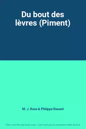 Couverture du produit · Du bout des lèvres (Piment)