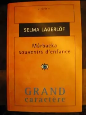 Couverture du produit · Marbacka. Souvenirs d'enfance