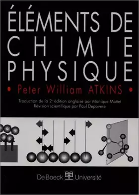 Couverture du produit · Eléments de chimie physique