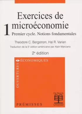 Couverture du produit · Exos microéconomie, tome1