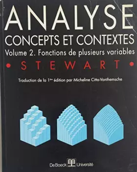 Couverture du produit · Analyse. Concepts et contextes, Volume 2, Fonctions de plusieurs variables