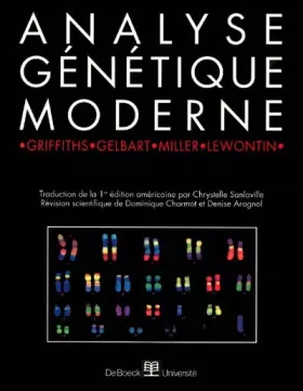 Couverture du produit · Analyse génétique moderne
