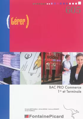 Couverture du produit · Gérer 1re et Tle Bac Pro Commerce