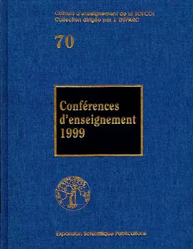Couverture du produit · Conférences d'enseignement 1999