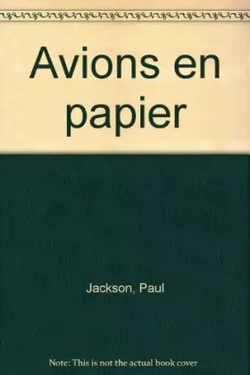 Couverture du produit · Avions en papier