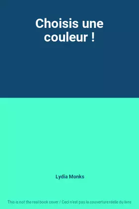Couverture du produit · Choisis une couleur !