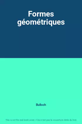 Couverture du produit · Formes géométriques