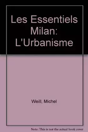 Couverture du produit · L'urbanisme