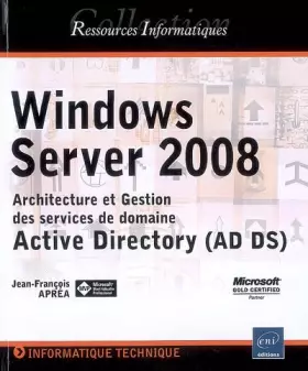 Couverture du produit · Active Directory sous Windows Server 2008