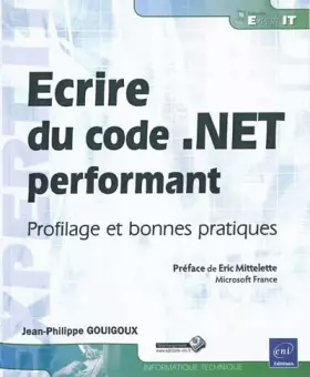 Couverture du produit · Ecrire du code .NET performant - Profilage et bonnes pratiques