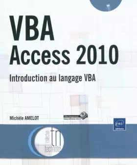 Couverture du produit · VBA Access 2010 - Introduction au langage VBA