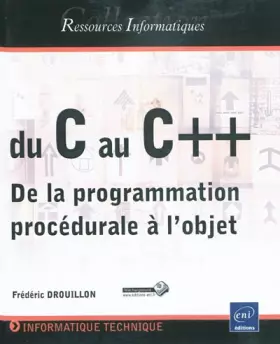 Couverture du produit · Du C au C++ - De la programmation procédurale à l'objet
