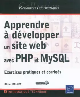 Couverture du produit · Apprendre à développer un site web avec PHP et MySQL - (Exercices pratiques et corrigés)