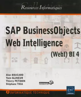 Couverture du produit · SAP BusinessObjects Web Intelligence (WebI) BI 4