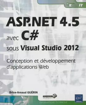 Couverture du produit · ASP.NET 4.5 avec C# sous Visual Studio 2012 - Conception et développement d'applications Web