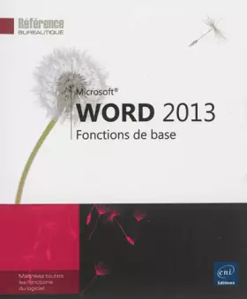 Couverture du produit · Word 2013 - Fonctions de base