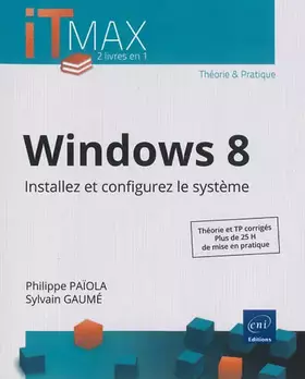 Couverture du produit · Windows 8: Installez et configurez le système