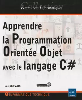 Couverture du produit · Apprendre la Programmation Orientée Objet avec le langage C#