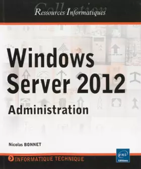 Couverture du produit · Windows Server 2012 - Administration