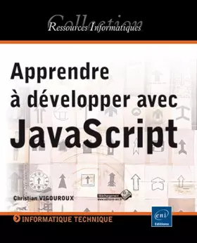 Couverture du produit · Apprendre à développer avec JavaScript