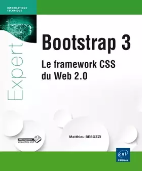 Couverture du produit · Bootstrap 3 - Le framework CSS du Web 2.0
