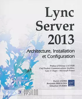 Couverture du produit · Lync Server 2013
