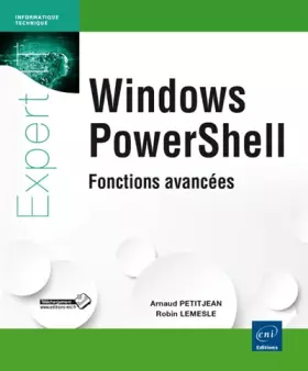 Couverture du produit · Windows PowerShell Fonctions avancées