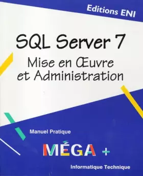 Couverture du produit · SQL Server V.7