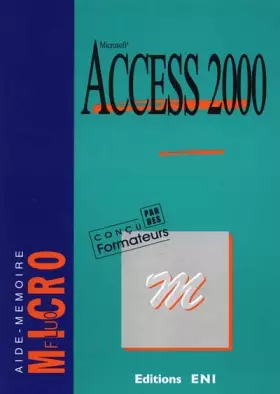Couverture du produit · Access 2000