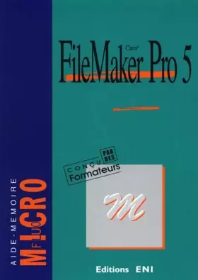 Couverture du produit · Filemaker Pro 5