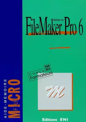 Couverture du produit · FileMaker Pro 6