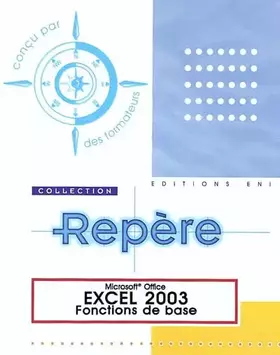 Couverture du produit · Excel 2003 - Fonctions de base