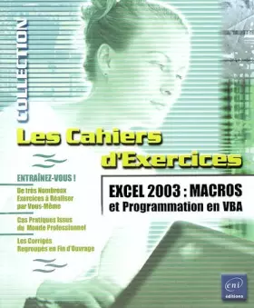 Couverture du produit · Excel 2003 : Macros et programmation en VBA
