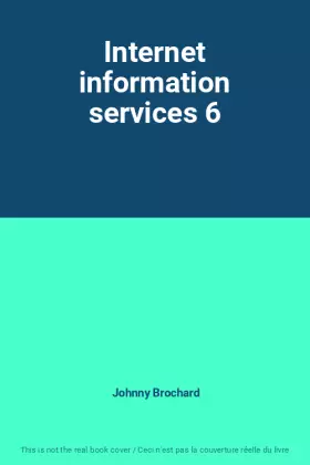 Couverture du produit · Internet information services 6