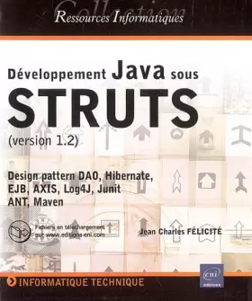 Couverture du produit · Développement Java sous STRUTS : Version 1.2