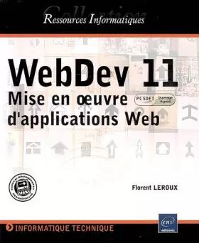 Couverture du produit · WebDev 11 : Mise en oeuvre d'applications Web