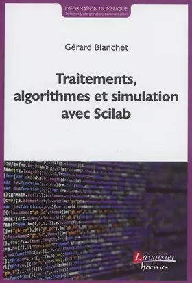 Couverture du produit · Traitements, algorithmes et simulation avec Scilab