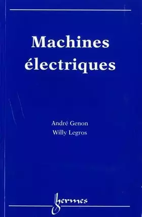 Couverture du produit · Machines électriques