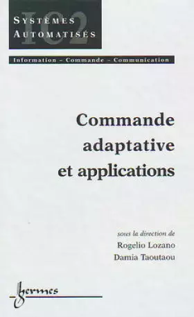 Couverture du produit · Commande adaptive et applications