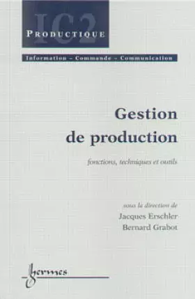 Couverture du produit · La gestion de production