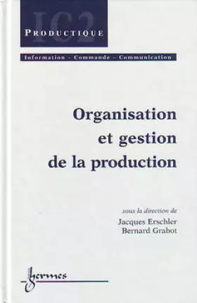 Couverture du produit · Organisation et gestion de production