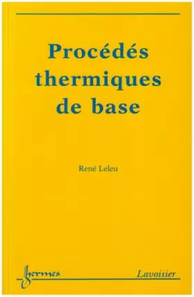 Couverture du produit · Procédés thermique de base