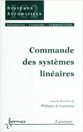 Couverture du produit · Commande des systèmes linéaires
