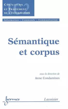 Couverture du produit · Sémantique et corpus