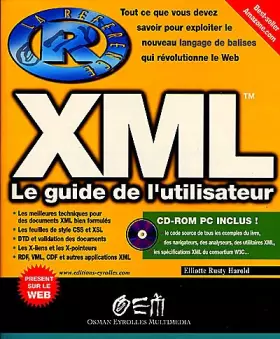 Couverture du produit · Xml guide de l'utilisateur