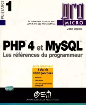 Couverture du produit · PHP 4 et MySQL : Les Références du programmeur