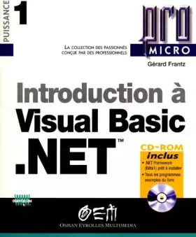 Couverture du produit · Introduction à Visual Basic .net (CD-Rom inclus)
