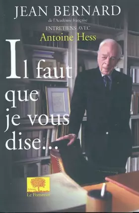 Couverture du produit · Il faut que je vous dise