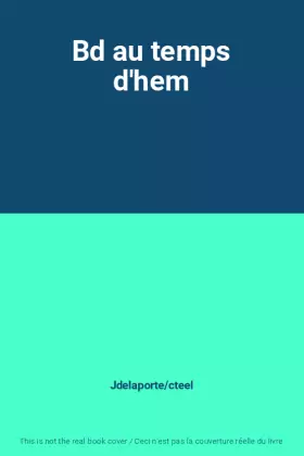 Couverture du produit · Bd au temps d'hem
